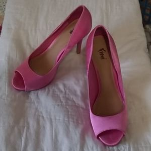 Pink high heels